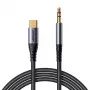 Cabo de áudio Joyroom SY-A07 3,5 mm para USB-C, 1,2 m, preto
