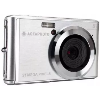 AgfaPhoto DC5200 - Câmara digital - Câmara compacta - 21,0 MPix - 720p - prateado (DC5200-SIL)