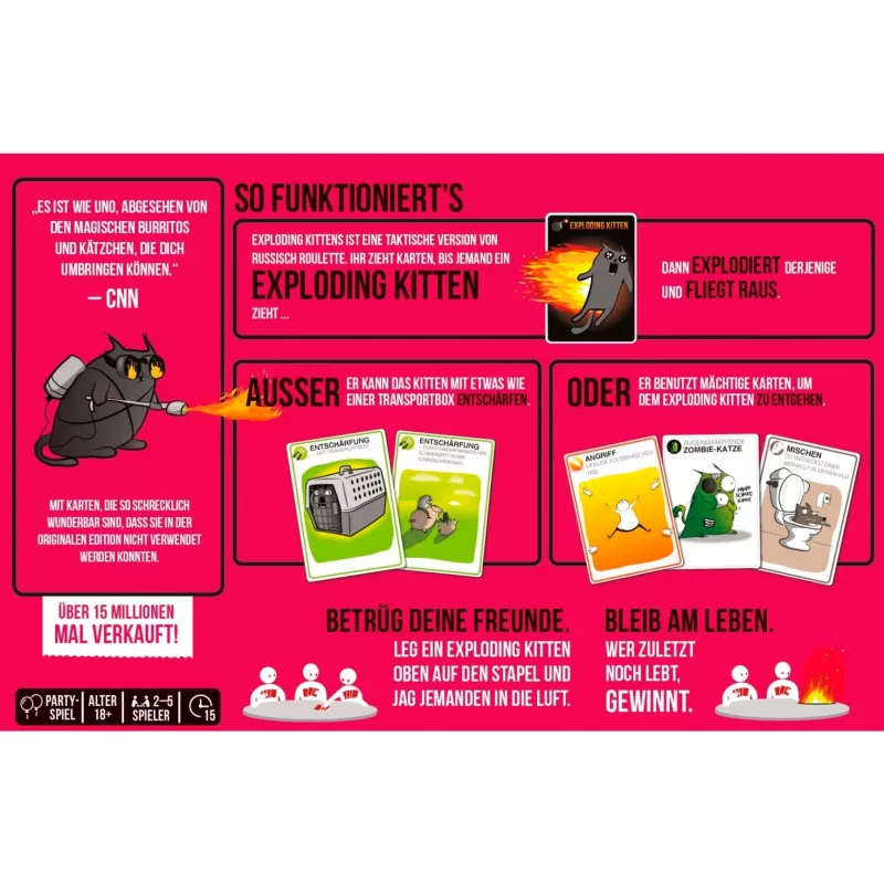 Exploding Kittens - Edição NSFW, jogo de cartas