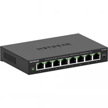 NETGEAR GS308E Switch gerido L2/L3 Gigabit Ethernet (10/100/1000) preto
