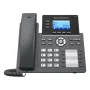 Grandstream Networks GRP2604P Telefone IP Preto 3 linhas LCD