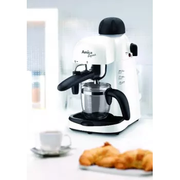 Máquina de café expresso branco-preto CD1011
