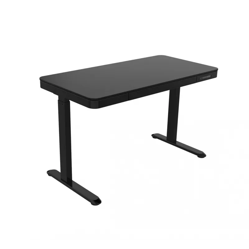 Secretária ACTIVEJET com regulação elétrica de altura 140x70 ET119W-C preta