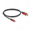 DeLOCK Cabo USB-C para DisplayPort 8K 30Hz HDR 1m Vermelho