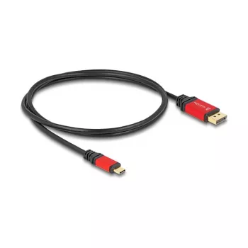 DeLOCK Cabo USB-C para DisplayPort 8K 30Hz HDR 1m Vermelho