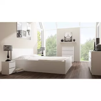 Cómoda Topeshop M3 BIEL branco 3 gavetas aglomerado
