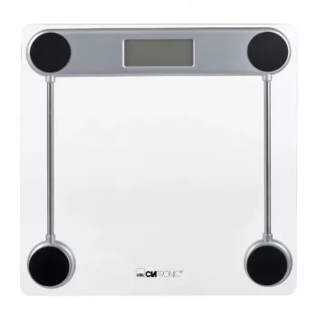 Balança de pessoa eletrónica CLATRONIC PW 3368 — máx. 150 kg, precisão 100 g, plataforma de vidro