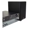 Micro-sistema de áudio doméstico Aiwa MSBTU-700DAB — 25 W RMS, DAB+/FM, Bluetooth 10 m, gaveta para CD, visor LED, preto/azul ártico