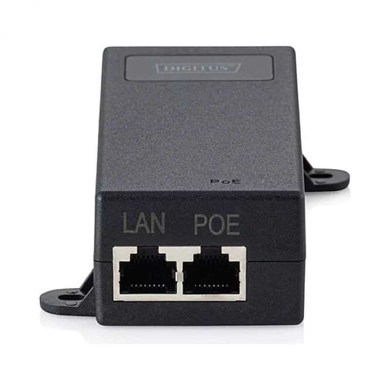 Injetor PoE++ DIGITUS DN-95104-1 — Gigabit Ethernet 802.3bt, 60 W, 55 V, 100 m, preto