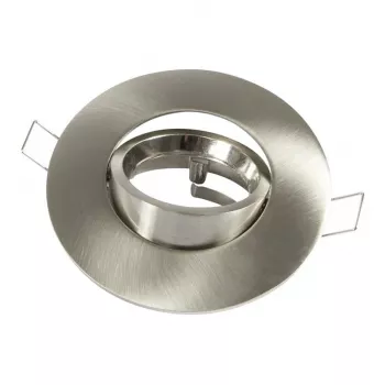 Synergy 21 LED Retrofit GU10 / GX5 - 3 conjunto de luminárias de teto de encastrar D01-prateado