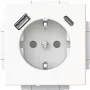 Tomada SCHUKO Busch-Jaeger USB-A+C 20 EUCB2USBAC-884 (2CKA002011A6310)