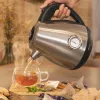 Cecotec Thermosense 620 Retro Steel Chaleira elétrica 1,7 l 2200 W aço inoxidável