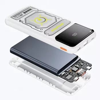Powerbank 10000mAh 22,5 W P77K com cabo integrado
