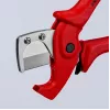 Knipex 90 25 185 - Corta-tubos - aço inoxidável - plástico - vermelho - 1,2 cm - 18,5 cm (90 25 185)