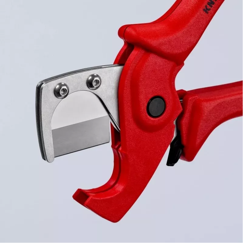 Knipex 90 25 185 - Corta-tubos - aço inoxidável - plástico - vermelho - 1,2 cm - 18,5 cm (90 25 185)