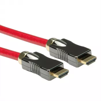Roline - Cabo HDMI com Ethernet - HDMI macho para HDMI macho - 1 m - Isolamento duplo