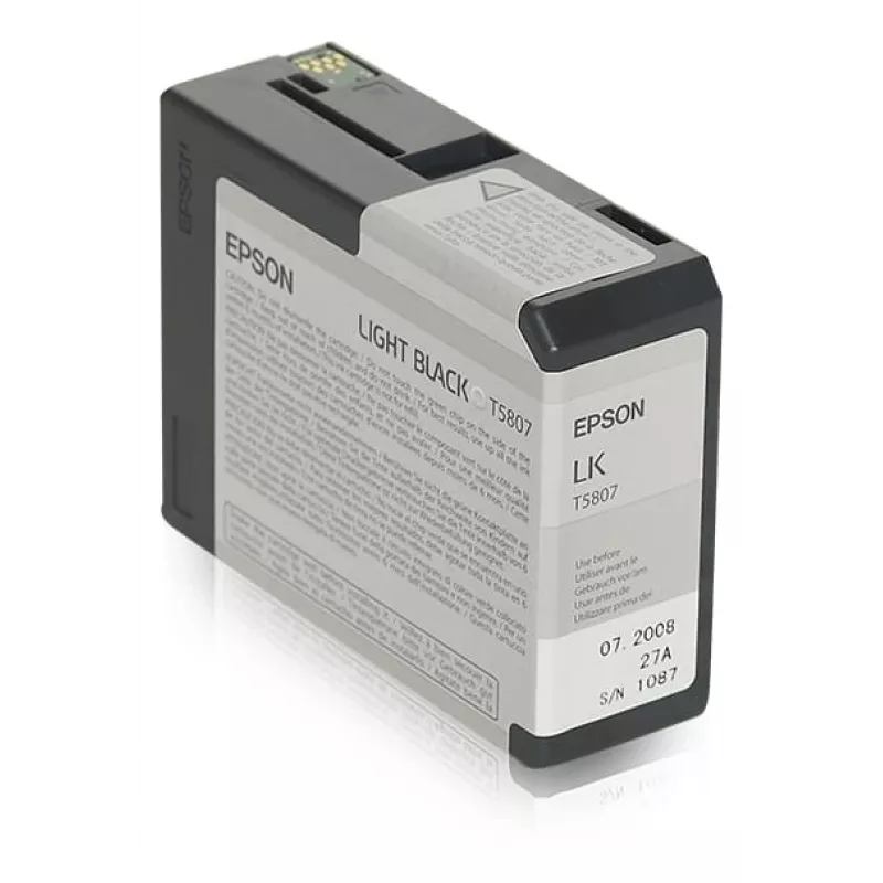 Epson Embalagem individual Light Black T580700, Preto claro, Tinta pigmentada, 80 ml, 1 unid.