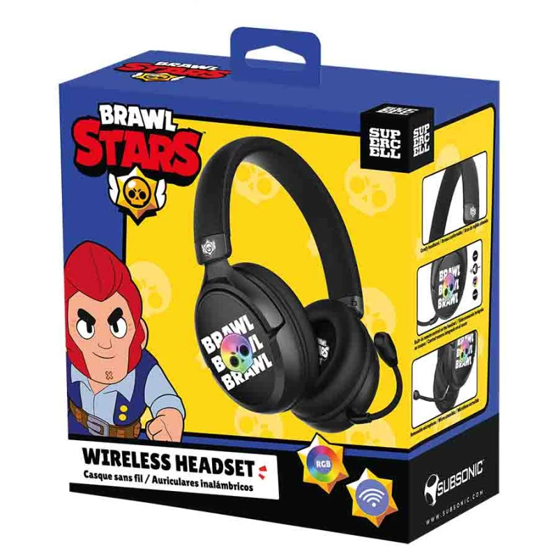 Headset de gaming sem fios Subsonic Brawl Stars Brawl