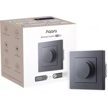Interruptor de luz rotativo Aqara H2 EU cinzento — botão rotativo, BLE, 86×86×55,5 mm