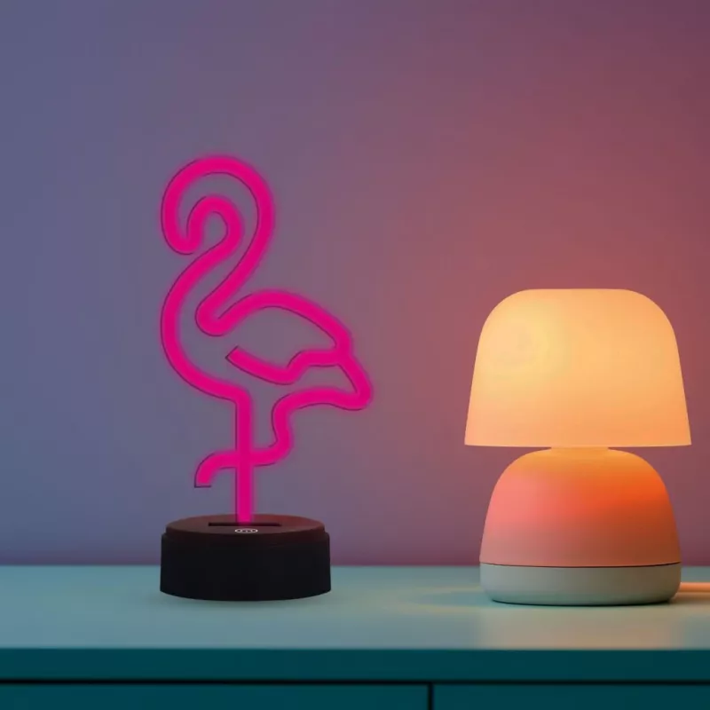 Lâmpada LED de mesa/decorativa MANTA SNL79PK rosa flamingo – lâmpada de decoração LED