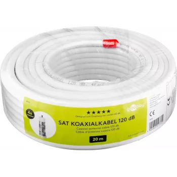 Wentronic 49761 Cabo coaxial branco