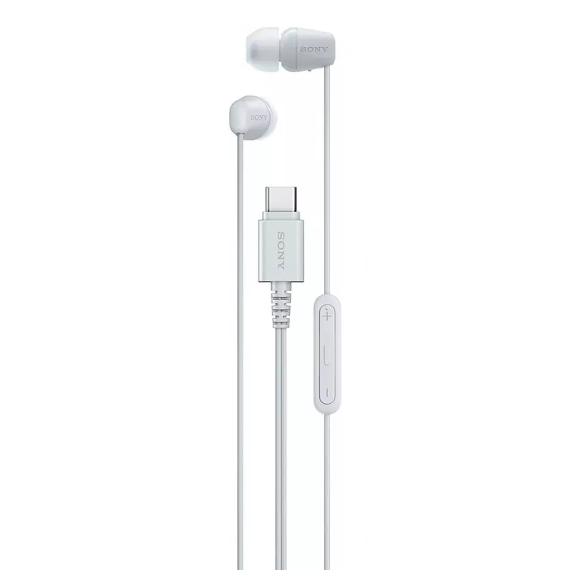 Headset Sony IER-EX15C Com fios In-Ear Chamadas/Música USB Type-C Branco