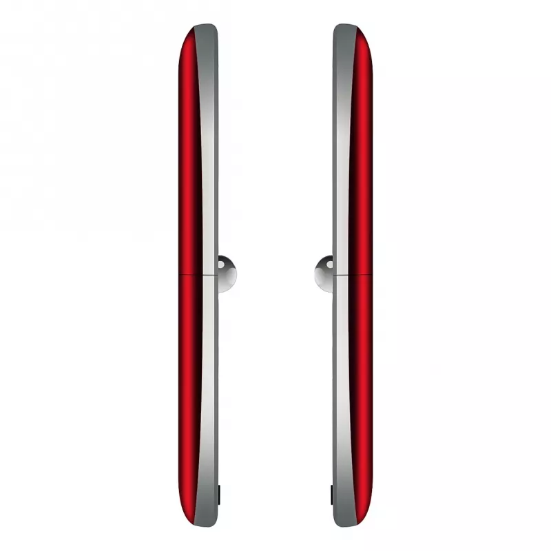 Telemóvel de concha Beafon Fold 10 Silver Line vermelho-prateado Dual SIM