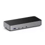 Dock com fios Satechi Triple 4K Display preto prateado 4K Ultra HD 60 Hz