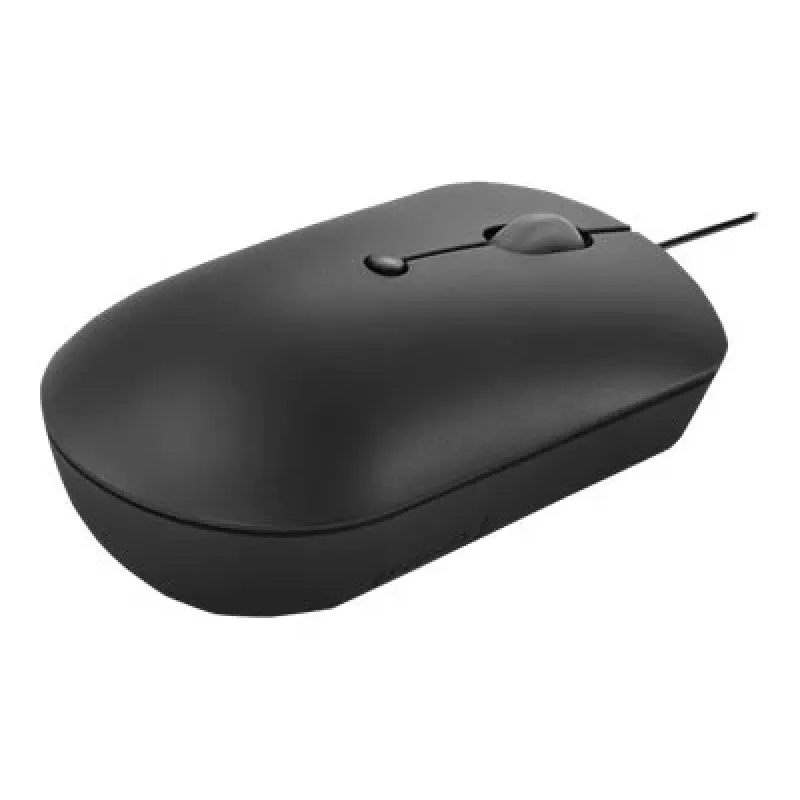 Rato ótico com fio Lenovo GY51D20875 USB Type-C, ambidestro, 2400 DPI, 4 botões, preto