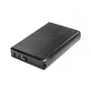 NATEC NKZ-0448 RHINO caixa externa USB 3.0 para discos SATA de 3,5 polegadas preta em alumínio