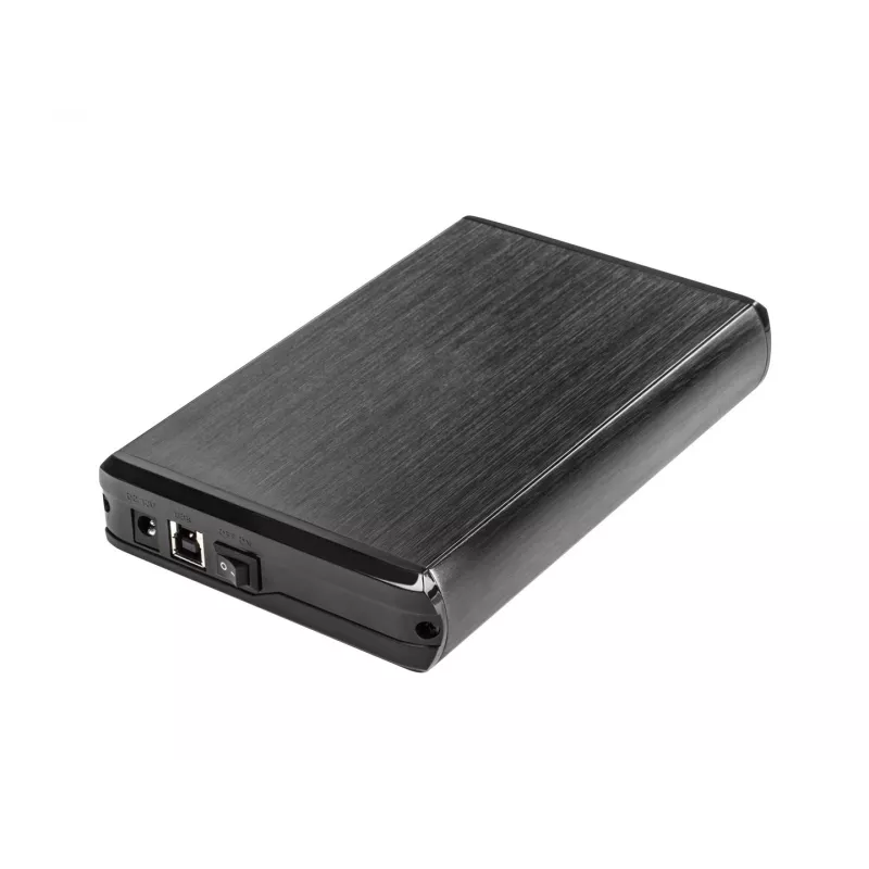 NATEC NKZ-0448 RHINO caixa externa USB 3.0 para discos SATA de 3,5 polegadas preta em alumínio