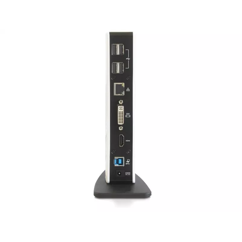 Dock para portátil DeLOCK 87568 com fios preto branco