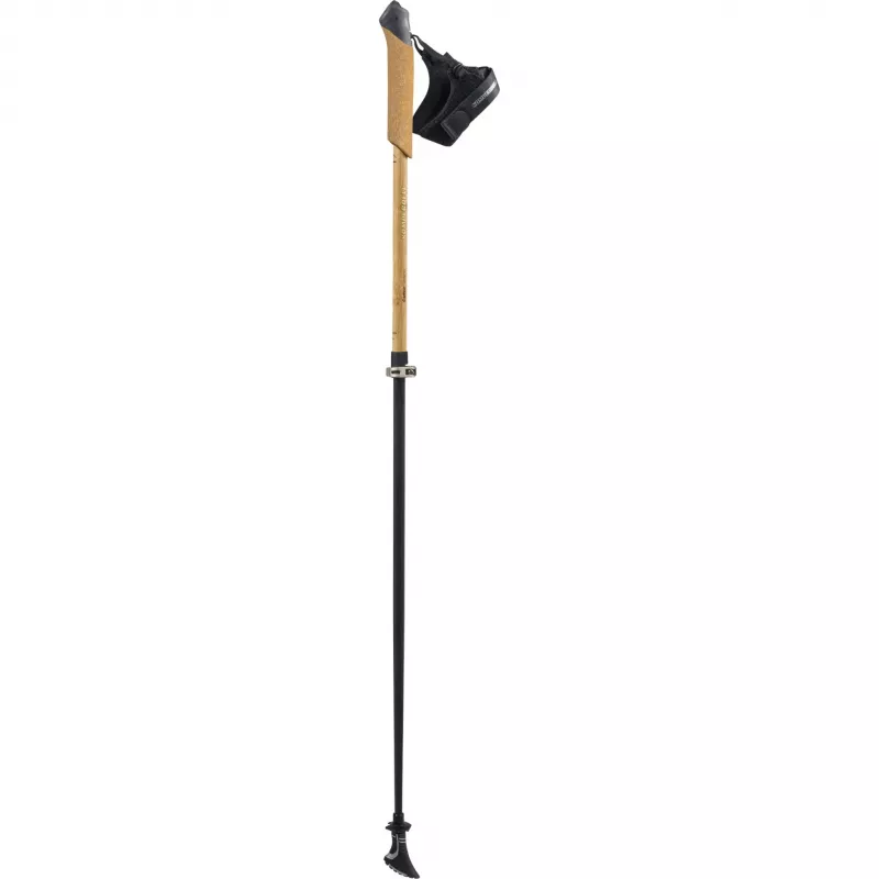 Bastões de caminhada Bayamo Carbon Vario (preto/castanho-claro, 1 par, 105-125cm)