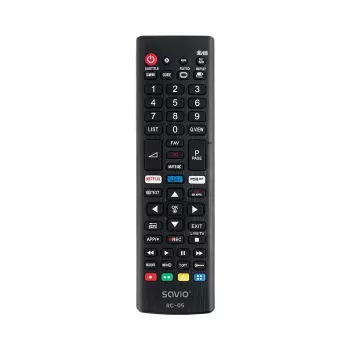 Comando à distância IR sem fios Savio RC-05 preto