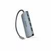 Dicota USB-C 8-in-1 Multi Hub 4K PD 100W prateado
