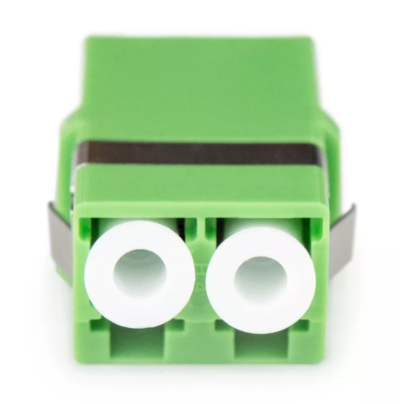 DIGITUS DN-96007-1APC-OF Acoplador de fibra ótica LC/APC duplex, monomodo OS2, sem flange, verde