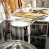 Conjunto de panelas Salter BW06746EU7 — aço inoxidável conjunto de 5 peças com tampas