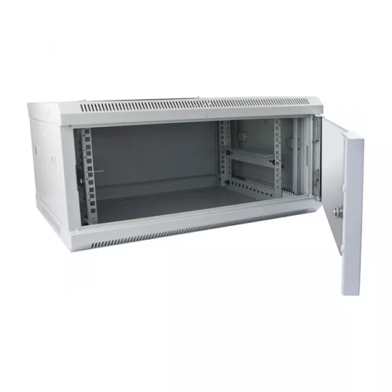 Armário de rack de parede ALLNET ALL-SMC6604GRAU 4U, cinzento, capacidade de carga 50 kg, fechadura com chave