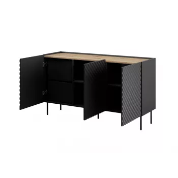 Cómoda 3D2SZ ONDA 150x45x85 preto