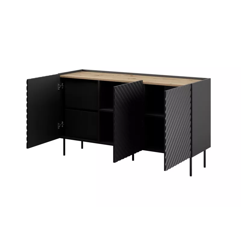 Cómoda 3D2SZ ONDA 150x45x85 preto