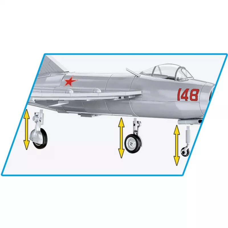 COBI Historical Collection Guerra da Coreia MIG-15 Código NATO Fagot Jato soviético