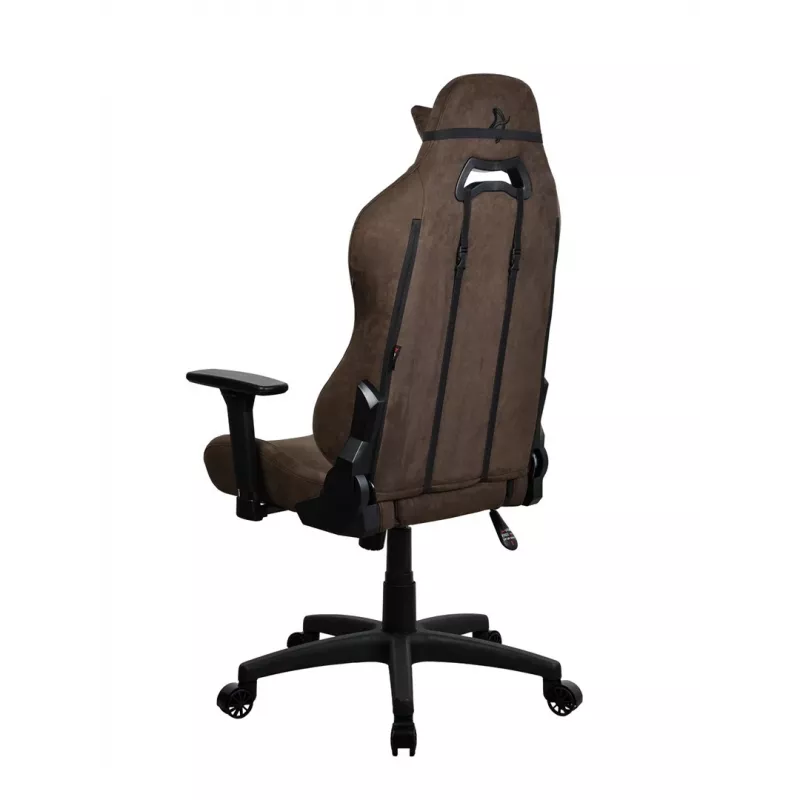 Cadeira gaming Arozzi Torretta SuperSoft – ergonómica castanha, design de suporte