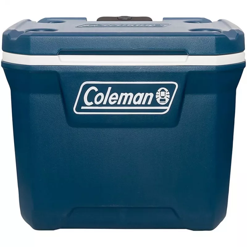 Coleman 50QT Xtreme geleira com rodas, azul, plástico, poliuretano (PU), preto, 47 l, 113 kg