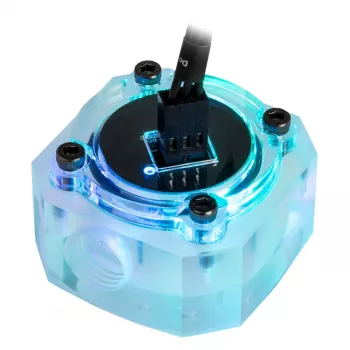 Medidor de caudal Barrow SLFV1-RGB ARGB acrílico inline para circuitos personalizados de refrigeração líquida