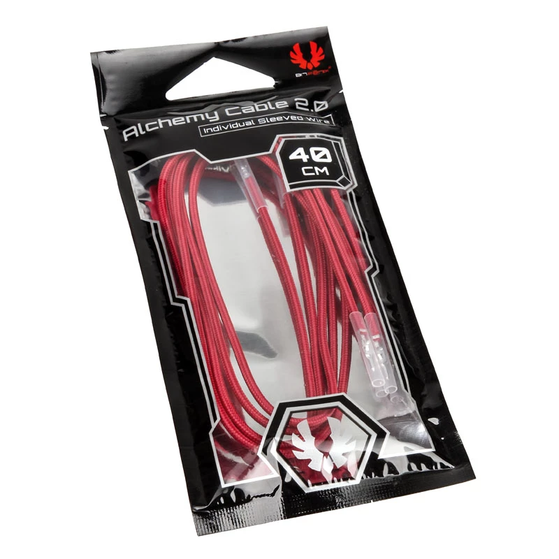 BitFenix Alchemy 2.0 conjunto de cabos para fonte de alimentação, 5x 40 cm, vermelho