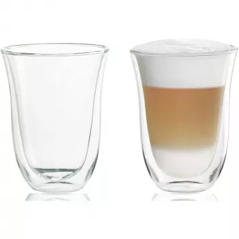 Copo de café DeLonghi De’Longhi 5513214611 transparente vidro 2 unid. 220 ml 117 mm