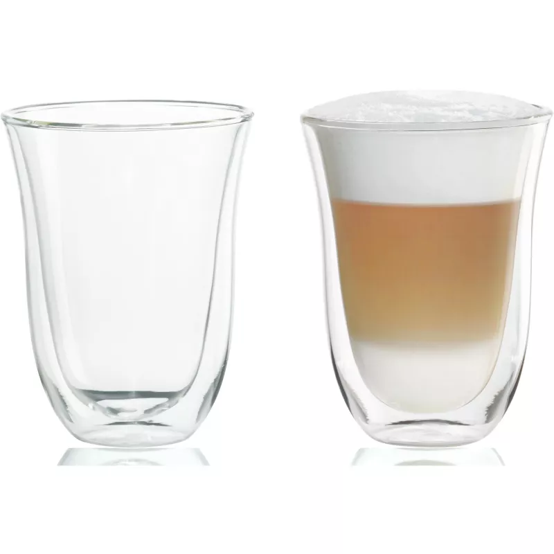 Copo de café DeLonghi De’Longhi 5513214611 transparente vidro 2 unid. 220 ml 117 mm
