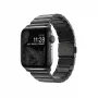 Pulseira Nomad de aço inoxidável preto grafite V2 para 42/44/45/49 mm