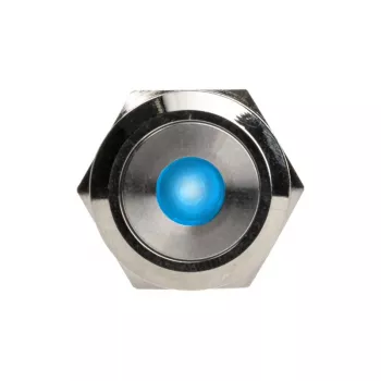 Botão DimasTech PD211 22 mm Silverline Dot RGB — botão de painel antivandalismo