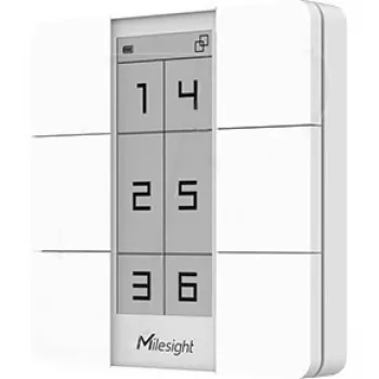 Botão inteligente sem fios Smart-Scene Milesight WS136-868M LoRaWAN IP67, 868 MHz
